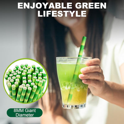5.75 inch Orange Paper Cocktail Straws, Short Disposable Drinking Straws 500 Counts, Unwrapped - Compostable