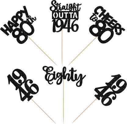 15 PCS 50th Birthday Centerpiece Sticks Fifty Happy 50th Straight Outta 1976 Table Flower Centerpieces Sticks Cheers to 50 Floral Decorations for 50th Birthday Party Centerpieces Supplies Black