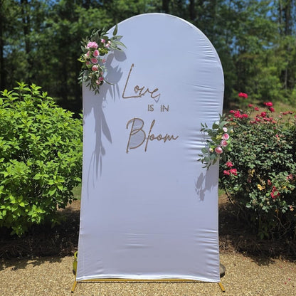 Vincidern 6.6 FT Wedding Arch Backdrop Stand for Parties, Balloon Arch Stand, Wedding Arches for Ceremony, Metal Arch Backdrop Stand for Bridal Baby Showers, Birthday Party Decoration Door Frame Gold