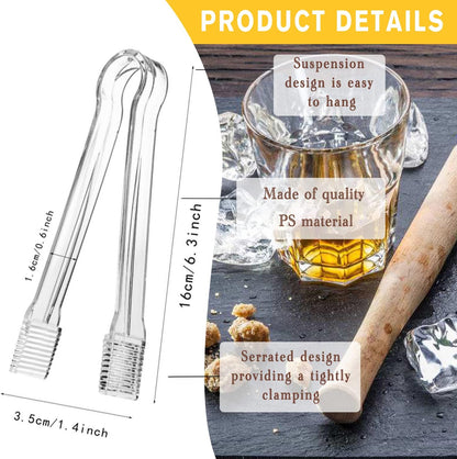 J-Chen 15PCS Plastic Buffet Serving Tongs Mini Serving Utensil Tongs Appetizers Tongs Clear Kitchen Tongs 6.3 Inch Small Ice Tongs for Tea and Coffee Party Catering Appetizers Desserts Cake Sandwich