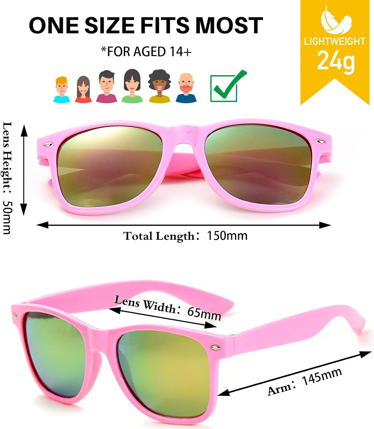 Party Sunglasses Bulk - Adult Retro Plastic Pack of 12 Vintage Sunglasses for Men Women - Party Favors