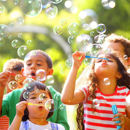 32 PCS Mini Bubble Wands in 8 Colors, Children's Party, Birthday Party, New Year, Christmas, Valentine's Day, Carnival, Ideal Goodie Bag Filling, School Classroom Male and Female Awards