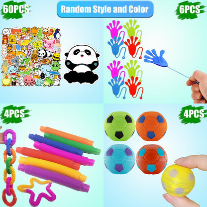 120 Pcs Fidget Toys Party Favors for Kids, Stress Relief Sensory Toys for Anxiety Autism ADHD, Treasure Box Toys for Classroom Prizes, Goodie Bag Stuffers Pinata Fillers