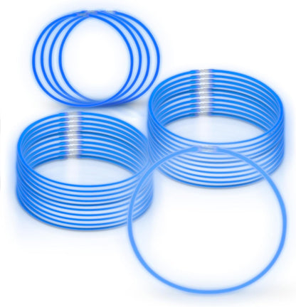 Windy City Novelties 22” Glow Stick Necklaces – 50 Pack for Summer Parties, Camping & July 4th Celebrations (Purple)