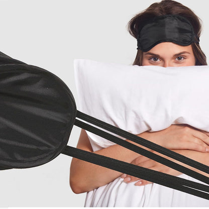 6 Pack Blindfold Eye Mask Cover Sleep Mask for Party Games Travel Sleep Team Build Party Supply with Adjustable Strap for Women Men Kids, Black