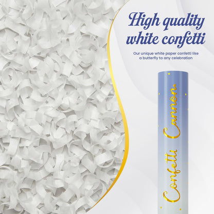 Confetti Poppers Orange Confetti Cannon 12 Pack Party Poppers Biodegradable12 inch Wedding Party Confetti Bulk Streamer Confetti Cannon Launches up to15-25ft for Christmas Birthday Graduation New Year