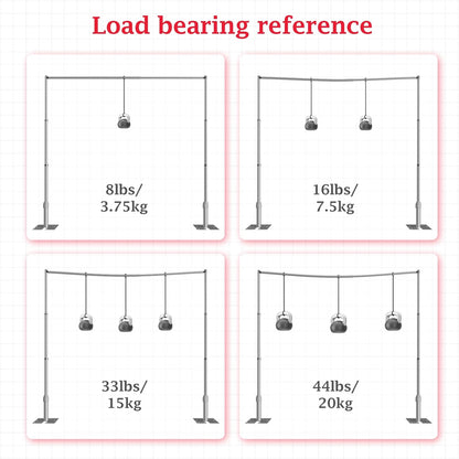 EMART 10x10ft Heavy Duty Backdrop Stand Kit, Adjustable Pipe and Drape Photo Booth Frame for Wedding, Party, Christmas, Birthday Decorations