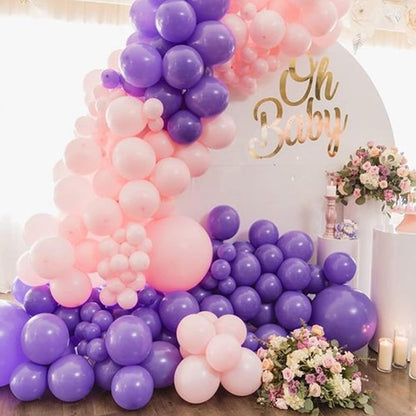 110pcs Black Balloon 12 inch, Black Latex Balloons for Birthday Party Baby Shower Wedding(with 2 Ribbons). - Colors B