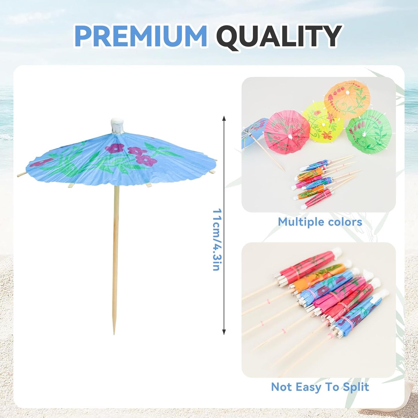 100PCS Cocktail Picks, Fancy Toothpicks for Appetizers, Decorative Skewers for Appetizers Drinks Party Fruit, 4.7 Inch Long Wooden Bamboo Gold Ball Food Sticks Charcuterie Boards Accessories