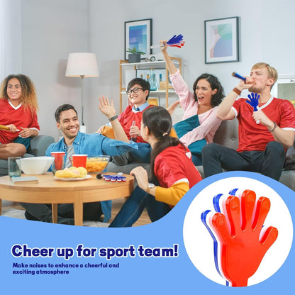 48 Pieces Royal Blue Hand Clappers 7.5 Inch Clappers Noisemakers Noise Makers Party Favors Plastic Clapper Sporting Events Cheers Ball Dance Basketball Football Noisemakers （Royal Blue）