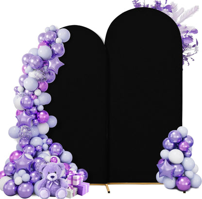 3-Piece Arch Cover Bundle – 7.2FT, 6.6FT & 6FT Stretch Spandex Backdrop Set – Wedding, Birthday & Photo Booth Arch Covers for Every Event