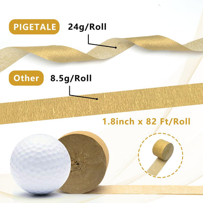 PIGETALE Crepe Paper Streamers 4 Rolls 328ft, Pack of Unique 3 Purple and White Party Streamer for Birthday Wedding Ceremony Baby Shower Party Decorations DIY Supplies Art Crafts (1.8Inch x 82Ft/Roll)
