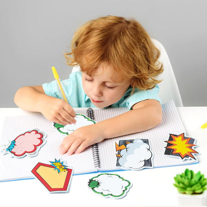 AgincBerry Smile Face Sticky Notes - 30PCS Back to School Colorful Preppy Self-Stick Notes Mini Smile Face Memo Pads Creative Shaped Notepad Writing Sticky Note for Office Home Gift Tab Supplies