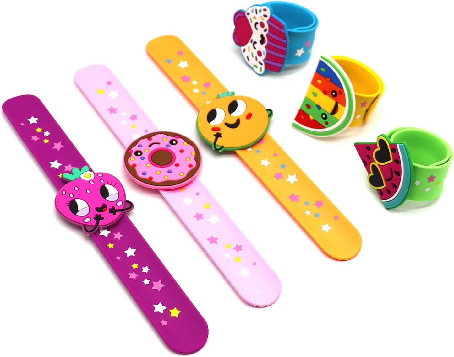 Cat Slap Bracelets for party- Silicone Wristbands Adjustable Party Favors, Classroom Prizes, Carnival Games - Birthday Gifts for Adults(6Pack)-LOCHSOEL