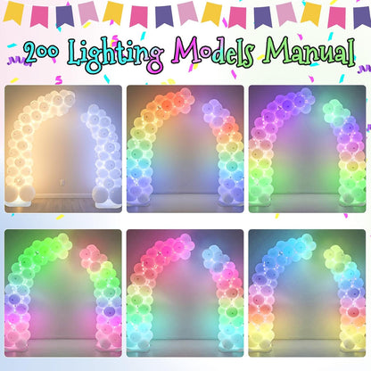 AerWo Balloon Arch Kit with Balloon Pump Electric, 8.2FT & 5FT Half Balloon Arch Stand with Base, Free Bending Balloon Stand Kit for Wedding Birthday Party Baby Shower Graduation Decorations