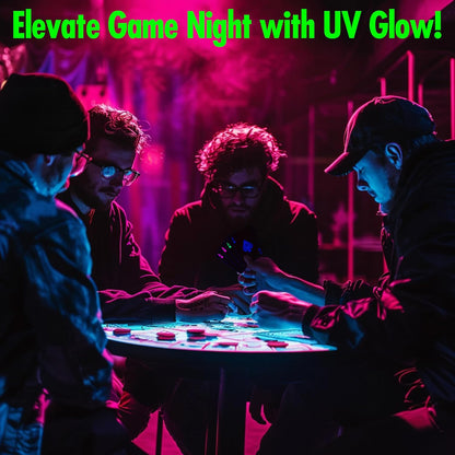Funwares UV Black Light Playing Cards by Island Dogs– Neon Fluorescent Glow Deck for Black Light Games, Glow in the Dark Playing Cards, Parties – Unique Cards, Durable, Great Gift for Collectors