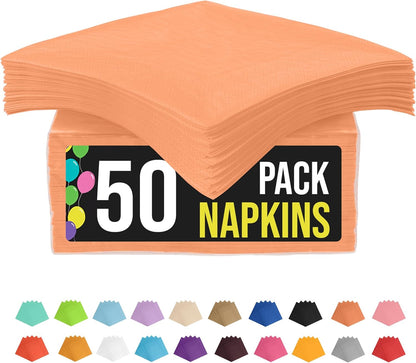 Party Solids Purple Paper Napkins Disposable Everyday 50 Pcs 2 Ply Purple Dinner Napkins Paper Everyday For Parties & Party Supplies