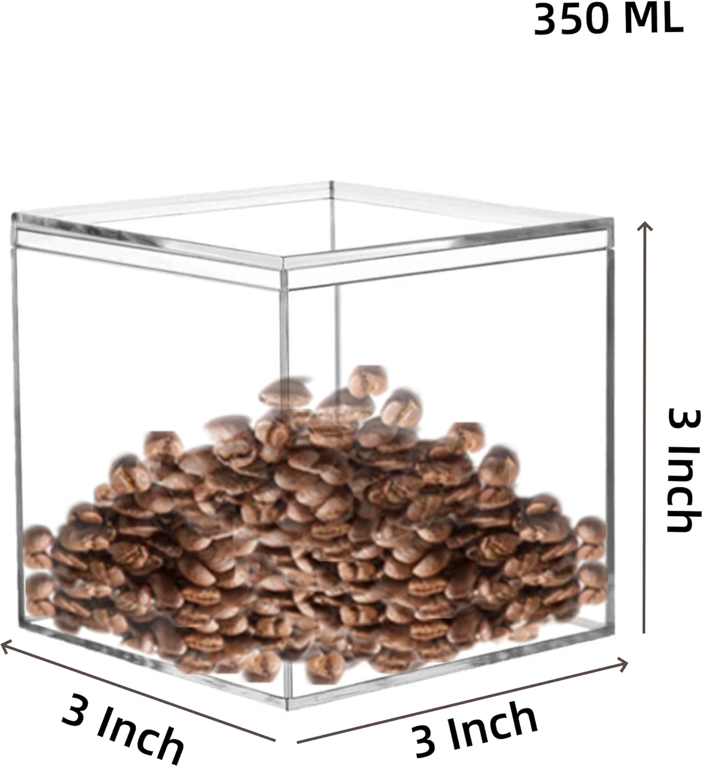 KissYou Acrylic Box Clear Boxes with Lid 12 Packs Small Candy Box Display Square Cube Wedding Graduation Party Decorations Jewlry Gift Box