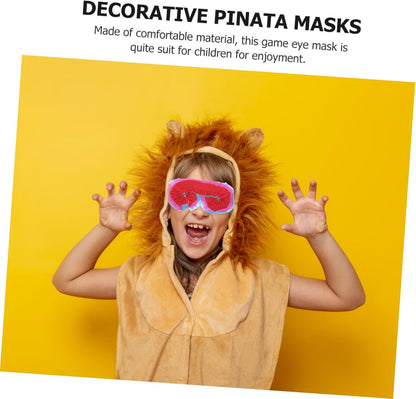 FOMIYES 2pcs Pinata Eye Masks for Boys and Girls Blindfolds for Party Games Glow Party Sleep Masks Pinata Eye Cover