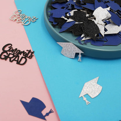 200PC Gold Graduation Confetti Class of 2026 Congrats Grad Confetti for Table Grad Cap Scatters for Graduation party decorations 2026