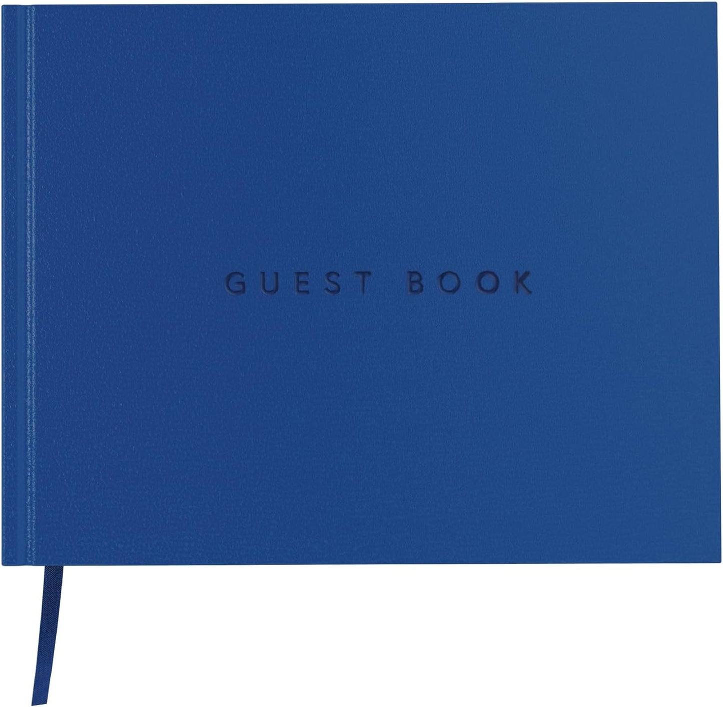Useful Co. Black Guest Book, Use as Guest Book Wedding Reception, Sign in Book, Guest Book for Vacation Home, Funeral Guest Book, Hardbound Guestbook, Leather Cover, 112 Pages, 9 x 7 Inches