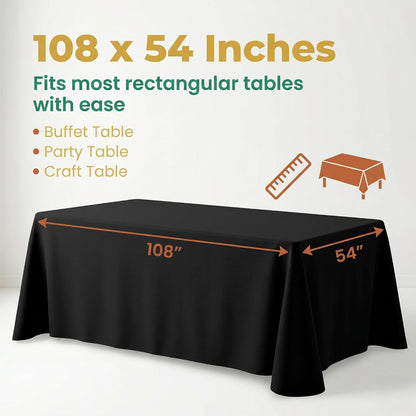 Plastic Table Cloth, 310 Ft X 54 in Disposable Tablecloth White Plastic Tablecloth with Any Cut Sliding Cutters Premium Table Cover Roll for Picnics, Parties, Birthdays, Weddings
