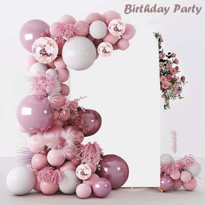 Metal Arch Backdrop Stand 7.2FT+6FT Wedding Arch Backdrop Stand Set of 2 Gold Arch Backdrop Stand for Valentines Day Party Wedding Ceremony Baby Shower Birthday Floral Balloon Decration