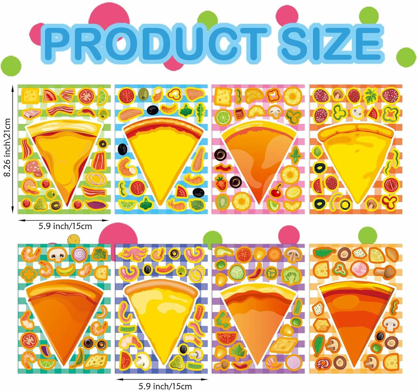 24 PCS Fairy Stickers for Kids, Make a Face Sticker with 8 Unique Designs Fairy, Frog, Mushroom, Make Your Own Stickers for Girls Birthday Party Favors, Goodie Bags, DIY Crafts