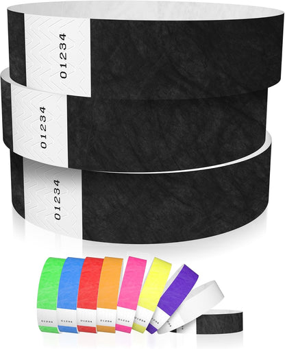 600 WristCo Neon Green Tyvek Wristbands for Events - Tamper-Proof Design & Fluorescent Color Prevent Reuse Premium-Grade Bracelets for Hospital & Medical ID, Party & VIP Identification