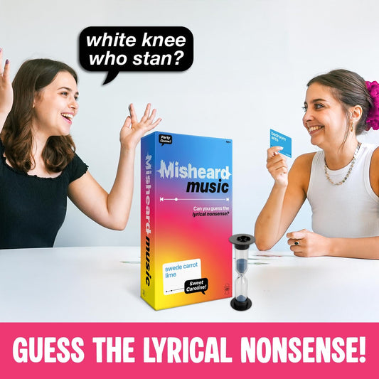 Lucky Egg The Original Misheard Music – Guess The Song or Artist with 500 Lyrical Nonsense Cards – Hilarious Music Games for Adults & Teens – Fun Family Card Games for Karaoke & Party Entertainment