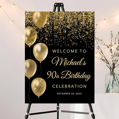 Editable Birthday Welcome Sign, Pink Bow Birthday Party Sign, Custom Birthday Signs, Welcome To Birthday Party, Birthday Party Decor, Welcome To Birthday Celebration Party Sign #12