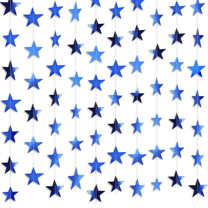 Patelai Glitter Star Garland Banner 2026 Graduation Decor 130 Feet Star Hanging Banner Twinkle Backdrop for Party Birthday Classroom Wedding Supplies(Gold)