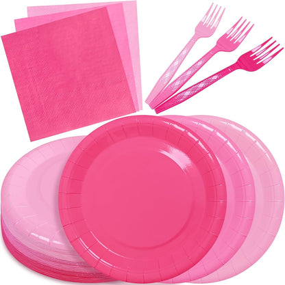 White and Gold Paper Plates Napkins Party Supplies,Disposable Gold Dot Paper Dessert Plates,105 PCS Birthday Plates and Napkins Party Supplies for Wedding(Serves 35 Guests 7")