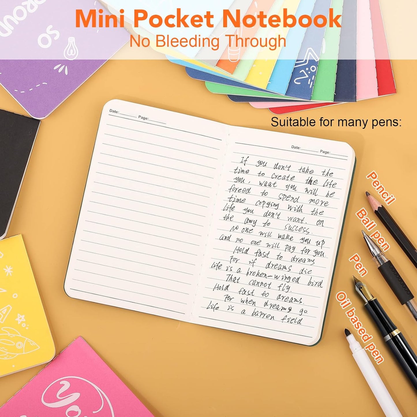 BESARME 16 Pack Mini Notebooks Bulk, A6 Small Lined Pocket Notebook End of Year Gifts for Students Elementary School Graduation Gifts for Kids Students School Supplies
