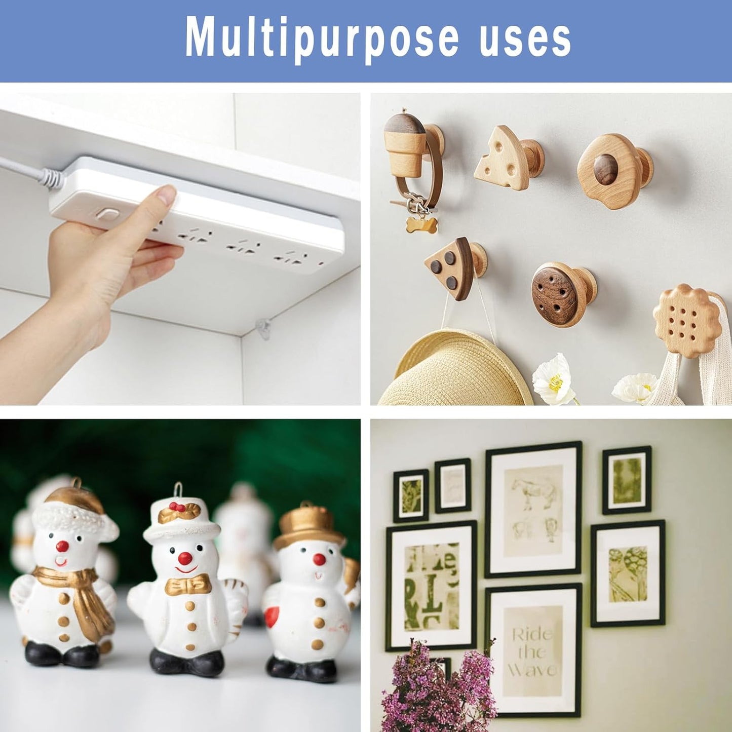 Double Sided Tape for Wall Hanging, 0.79" Sticky Tack Dots Strong Mounting Putty, Stickers Easy to Peel for Crafts, Poster, Balloons Decoration, 252 PCS Removable Tape