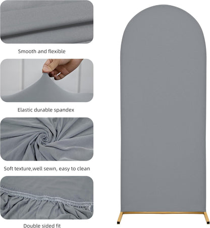 3-Piece Arch Cover Bundle – 7.2FT, 6.6FT & 6FT Stretch Spandex Backdrop Set – Wedding, Birthday & Photo Booth Arch Covers for Every Event