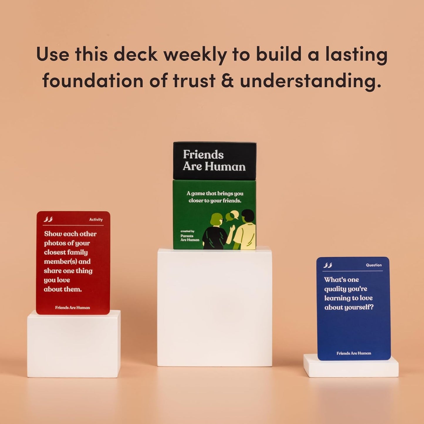 Partners are Human | 140 Conversation Cards to Help Deepen Romantic Relationships | Card Game for Bonding & Communication | Therapy for Adults