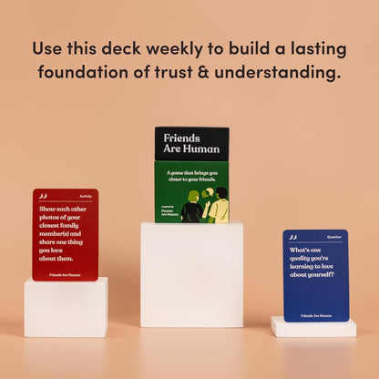 Partners are Human | 140 Conversation Cards to Help Deepen Romantic Relationships | Card Game for Bonding & Communication | Therapy for Adults