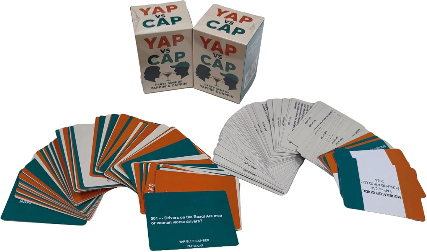 The Party Game of Yappin & Cappin - Fun Social Party Game for Gatherings with Bold Opinions and Wild Debates