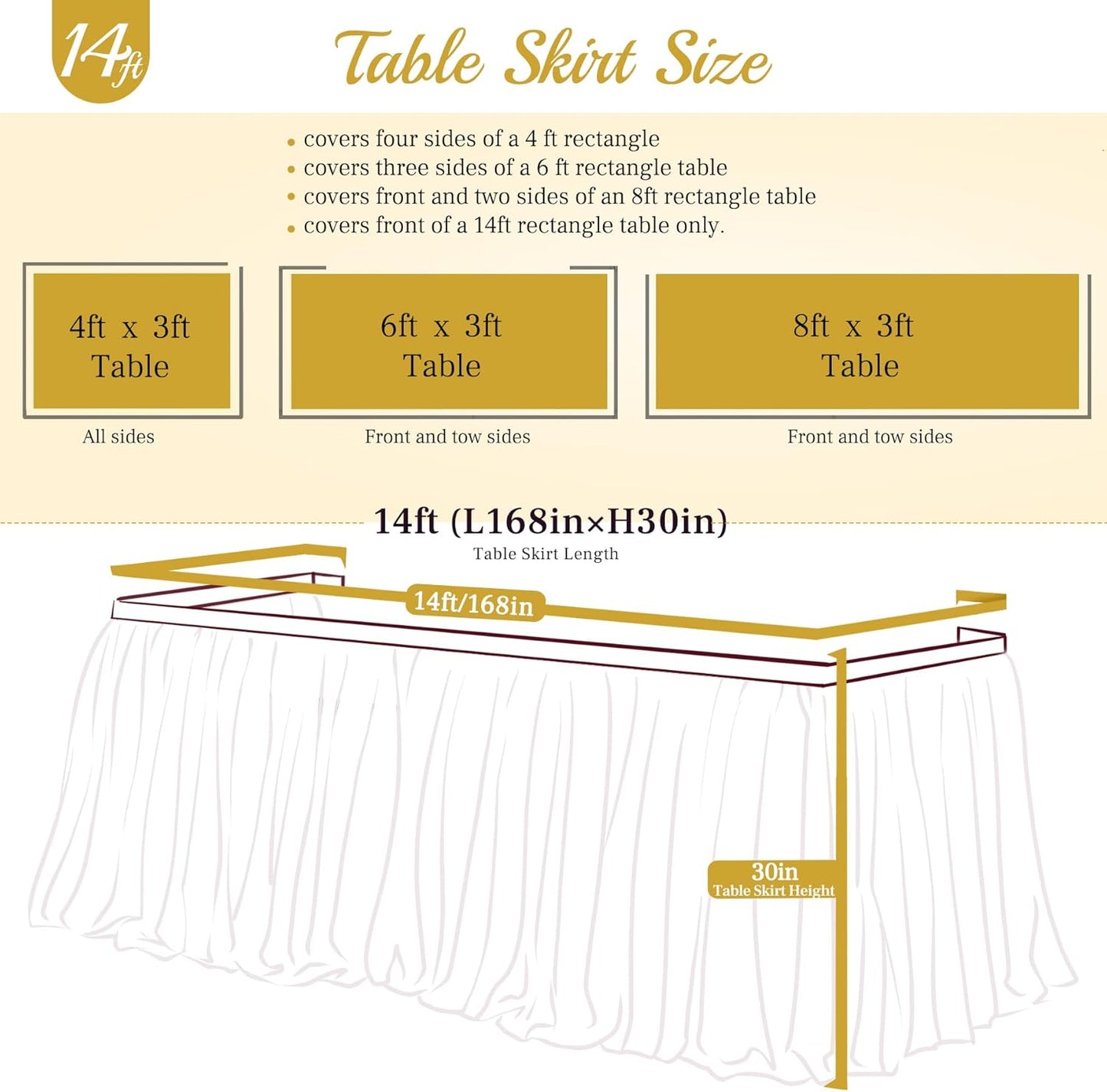Suppromo 6ft Pink Tulle Table Skirt Baby Shower Tablecloth for Rectangle Tables or Round Tables Pink Ruffle Tutu Table Skirts Desk Skirt for Princess Girls Birthday Party Cake Dessert Decorations