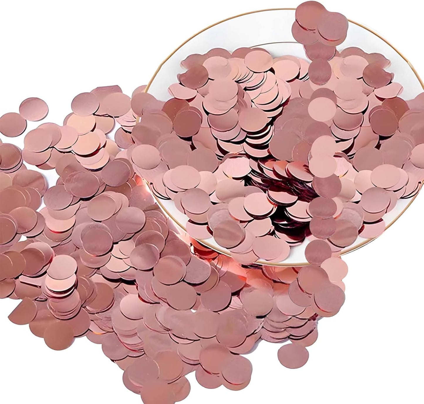 Blue Metallic Foil Confetti 8000 Pcs Shiny Round Table Confetti for Fill Balloon Wedding Graduation Party Decorations,60g of pack