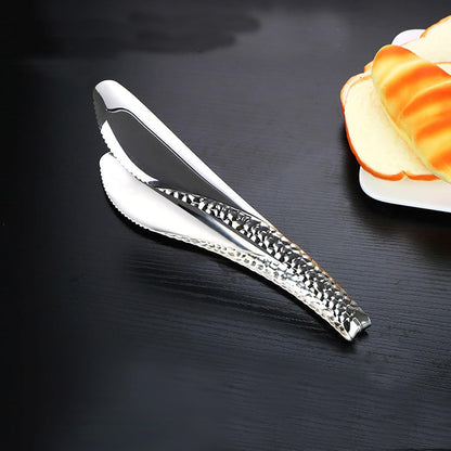 2 Pack 8 Inch Gold Salad Tongs Serving Tongs 8 Inch Stainless Steel Cooking Utensils Non-slip & Easy Grip Metal Tongs Small Tongs for Serving Appetizers Buffet Dessert Table