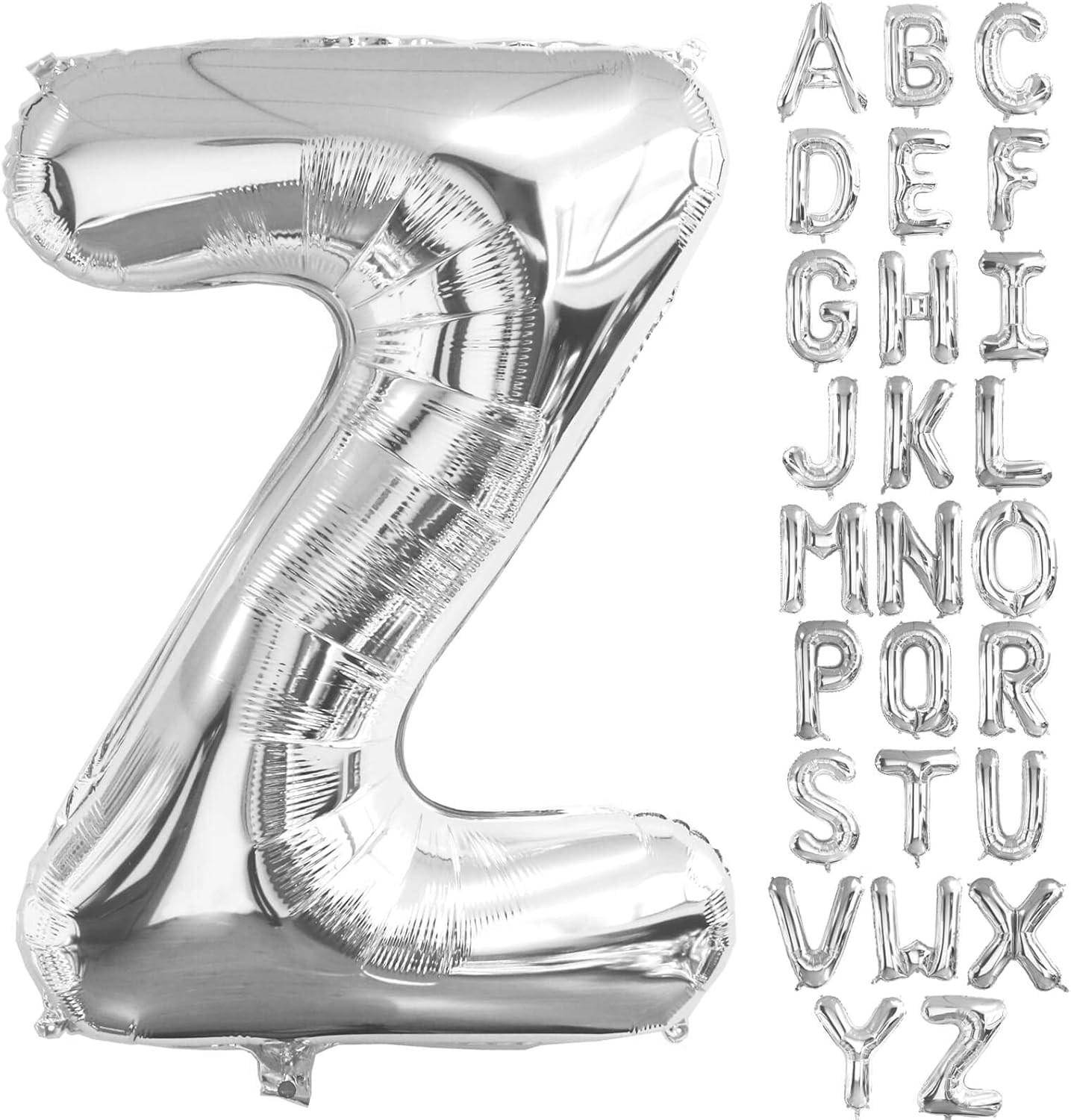 Lovoir 40 Inch Large Silver Letter M Balloons Big Size Jumbo Mylar Foil Helium Balloon for Birthday Party Celebration Decorations Alphabet Silver M