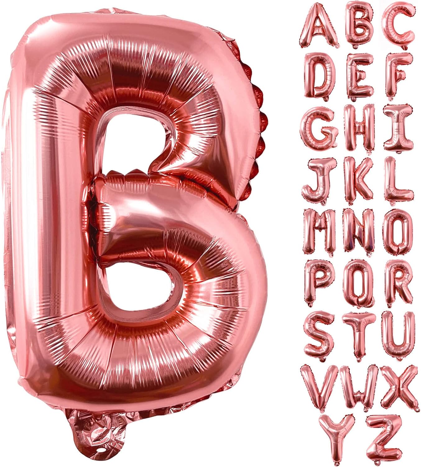 Lovoir 40 Inch Large Rose Gold Letter A Balloons Big Size Jumbo Mylar Foil Helium Balloon for Birthday Party Celebration Decorations Alphabet Rose Gold A