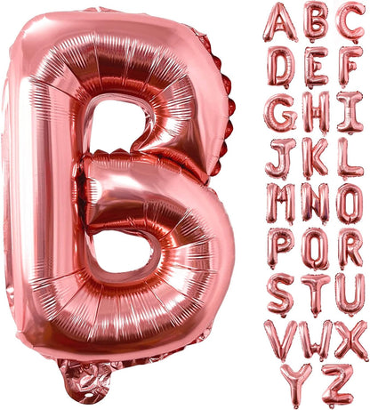 Lovoir 40 Inch Large Rose Gold Letter A Balloons Big Size Jumbo Mylar Foil Helium Balloon for Birthday Party Celebration Decorations Alphabet Rose Gold A