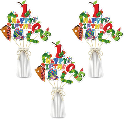 Beautiful Butterfly Centerpiece Sticks - Floral Baby Shower or Birthday Table Toppers - Butterfly Themed Gender Reveal Bridal Shower Party Decoration- Set of 15