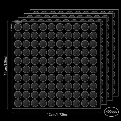 500 Pcs Double Sided Sticky Dots Clear Removable Adhesive Putty - Poster Putty, Sticky Tack, Sticky Dots for Wall Hanging, Balloons, Crafts, Festival Party Decorations (0.31" X 0.51")