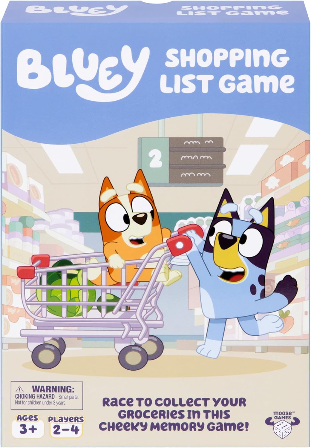 Bluey Fancy Restaurant Game, Join and Bingo as They Match Food Cards to Help Dad Prepare a Special Dinner for Mum, Serve up Fun While Building Memory and Matching Skills, Ages 3+, 2–4 Players