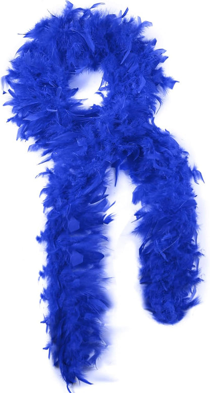 SOGUGOM Red 35g Feather Boas - 2 Yards Boa Feathers for Party, Wedding, Centerpieces, Concert, Costume and Christmas Tree(Red)