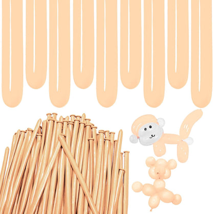 260 Balloons Clear, Thickening Long Balloons for Tying Arch, Twisting Latex Animals Magic Modeling Skinny Birthday Balloon for Kid‘s Party Wedding Decoartion Supply 100pcs